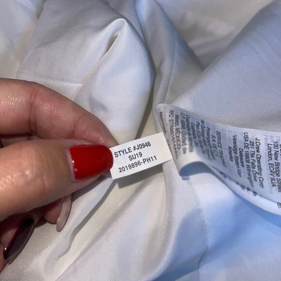 J. Crew Cropped Blazer Linen Blend Pom Pom - Picture 13 of 14